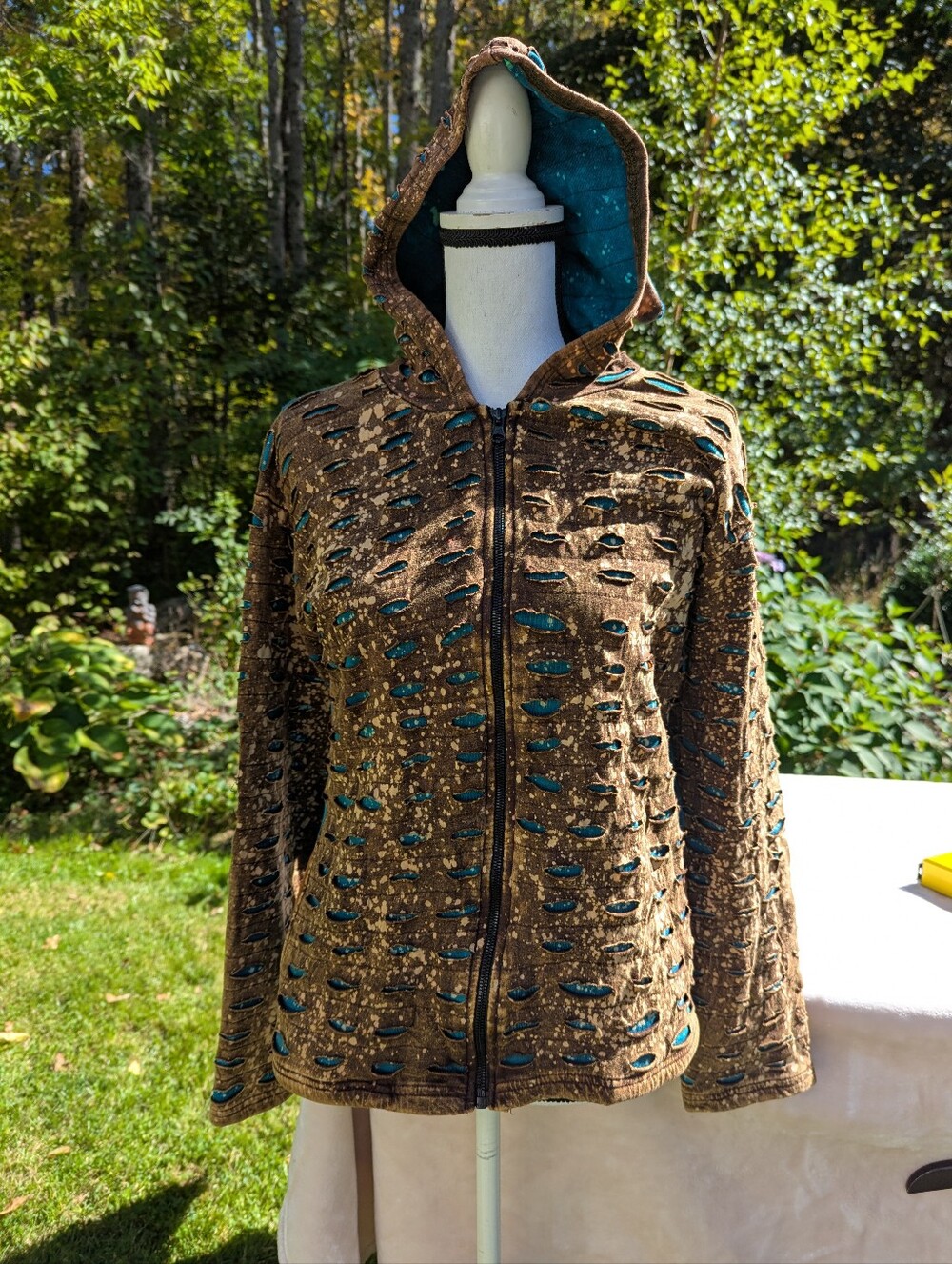 Bohemian Style Festival Full-Zip Hoodie Size Large